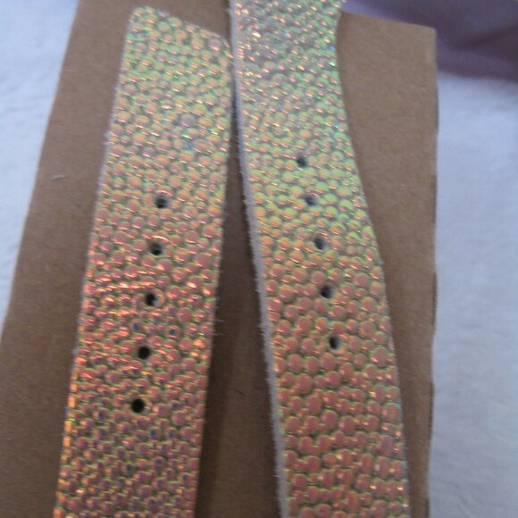 RARE Birkenstock LUX GIZEH Ombre Pearl Leather 40 R US W 9 M 7 *Wedding* - Picture 13 of 16